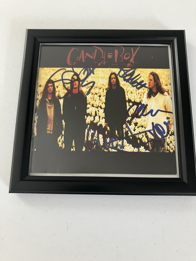 CANDLEBOX SIGNED/AUTOGRAPHED CD COVER FRAMED WITH COA