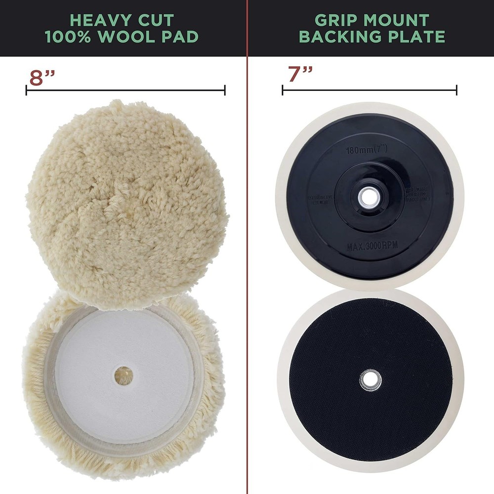 Professional 6 Pad Buffing Kit for Car Detailing