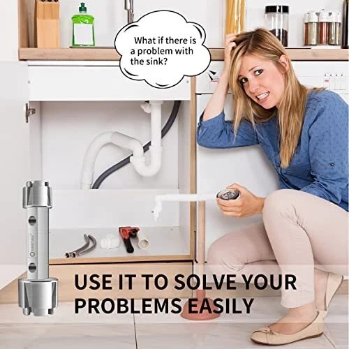 Tub Drain Remover Wrench-Die-Cast Aluminum Tub Drain Tool Wrench for Bathroom an