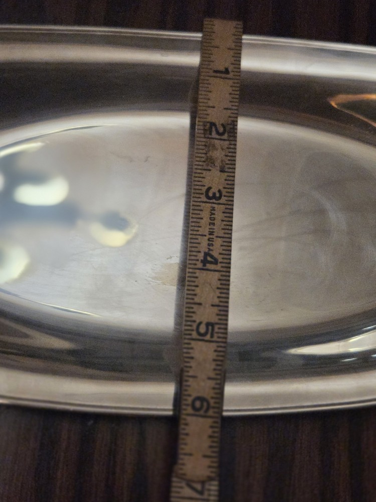 Vintage Nickel Silver Bread Tray