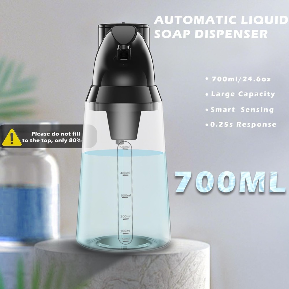 Summon The Elves Automatic Liquid Soap Dispenser, 4-Level Adjustable Touchles...