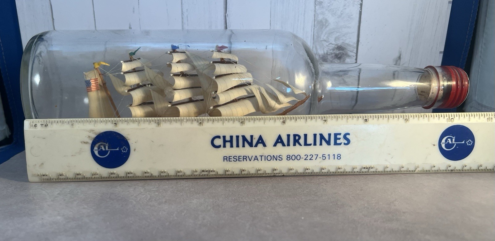 Vintage USS Great Republic, Ship In A Bottle, Highly Detailed