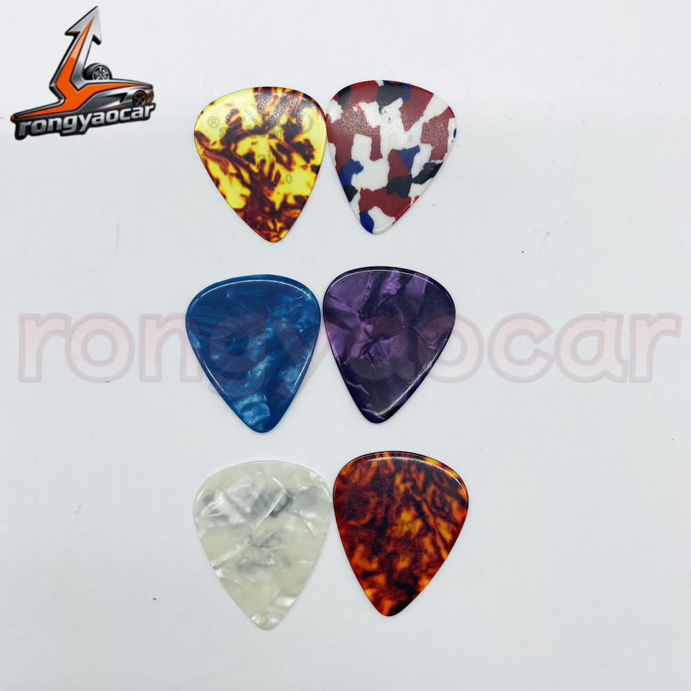6 × Guitar Picks Acoustic Electric Plectrums Assorted Thin 0.46-1.50mm