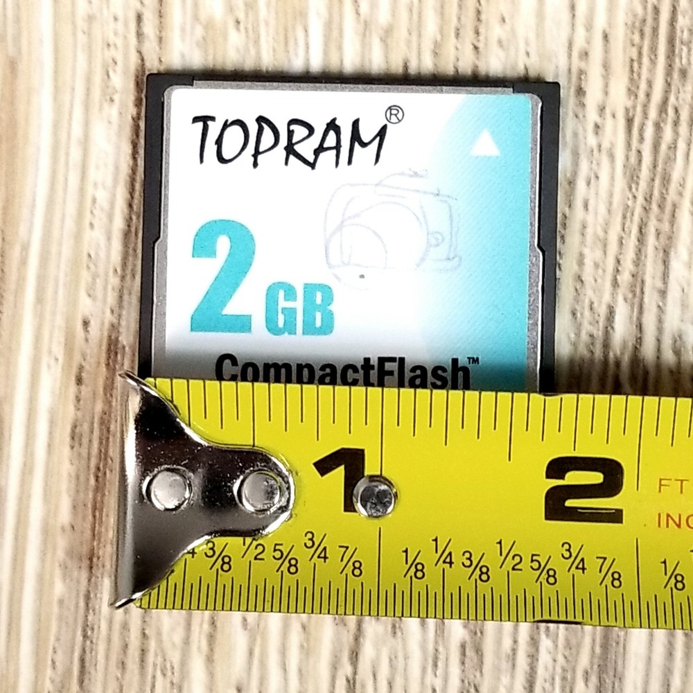 TOPRAM 2GB CompactFlash CF Memory Card Pre‑Owned Tested