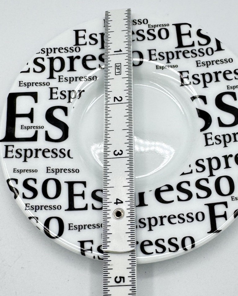 Könitz "Espresso" Cup and Saucer Set Eclectic Artsy