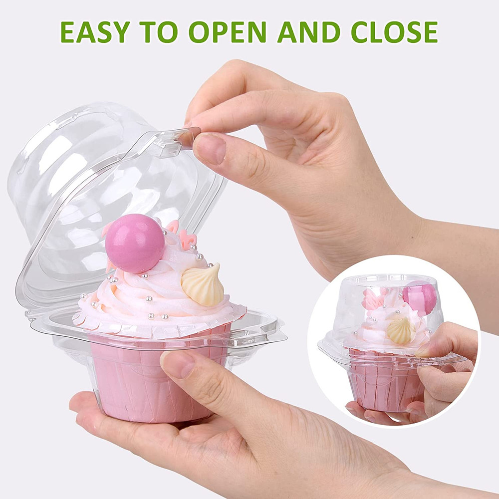 Individual Cupcake Boxes, 50 Pack Regular Single Cupcake Holders