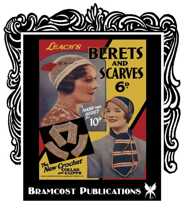 1930s Leach's #156 Hat Book Crochet / Knitting Patterns