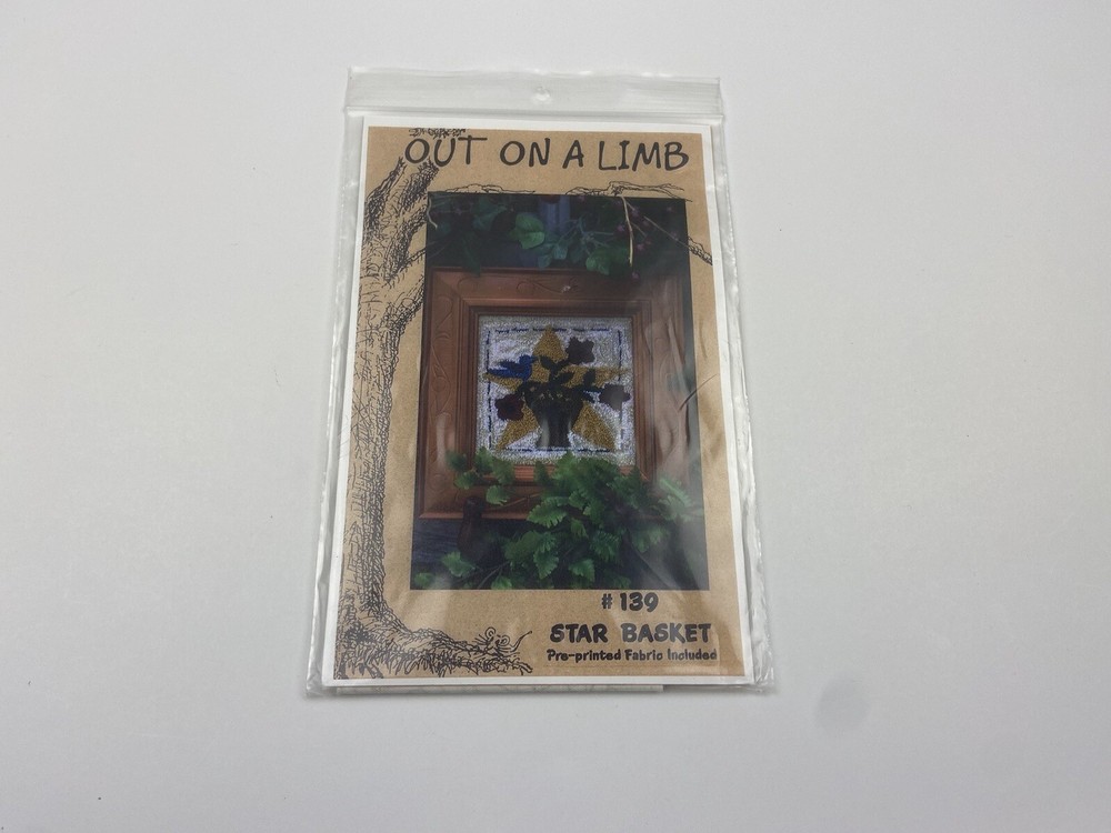 Out on a Limb Star Basket #139 Punch Needle Pattern Primitive