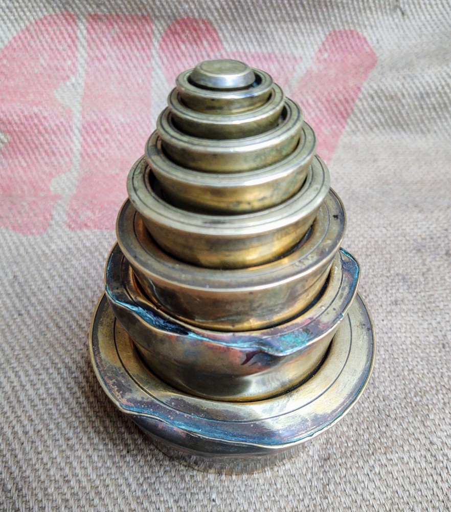Large Unusual Antique Postal Scale Weights