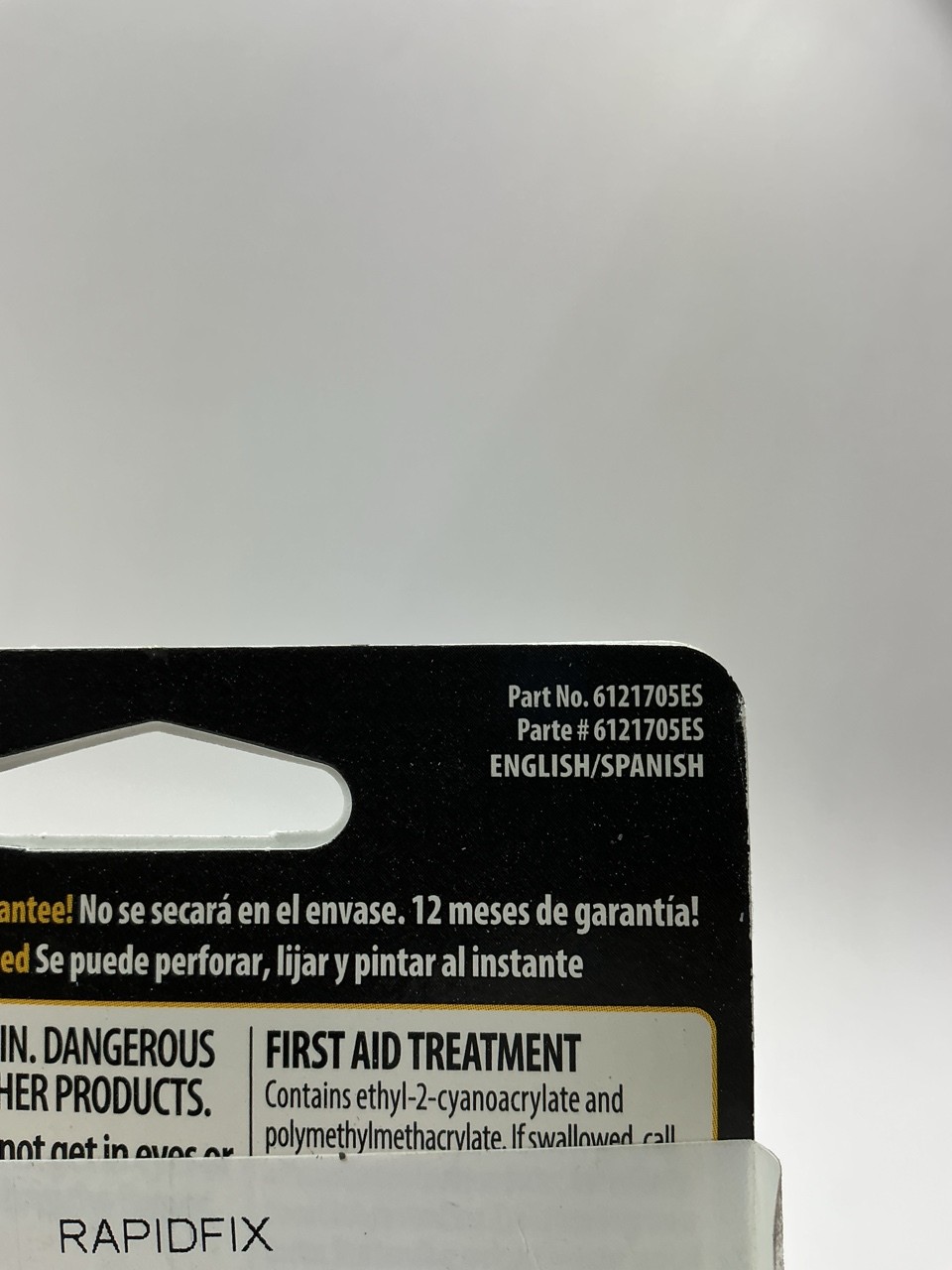 RapidFix 6121705ES Adhesive And Welding Powder Epoxy For Auto Repair