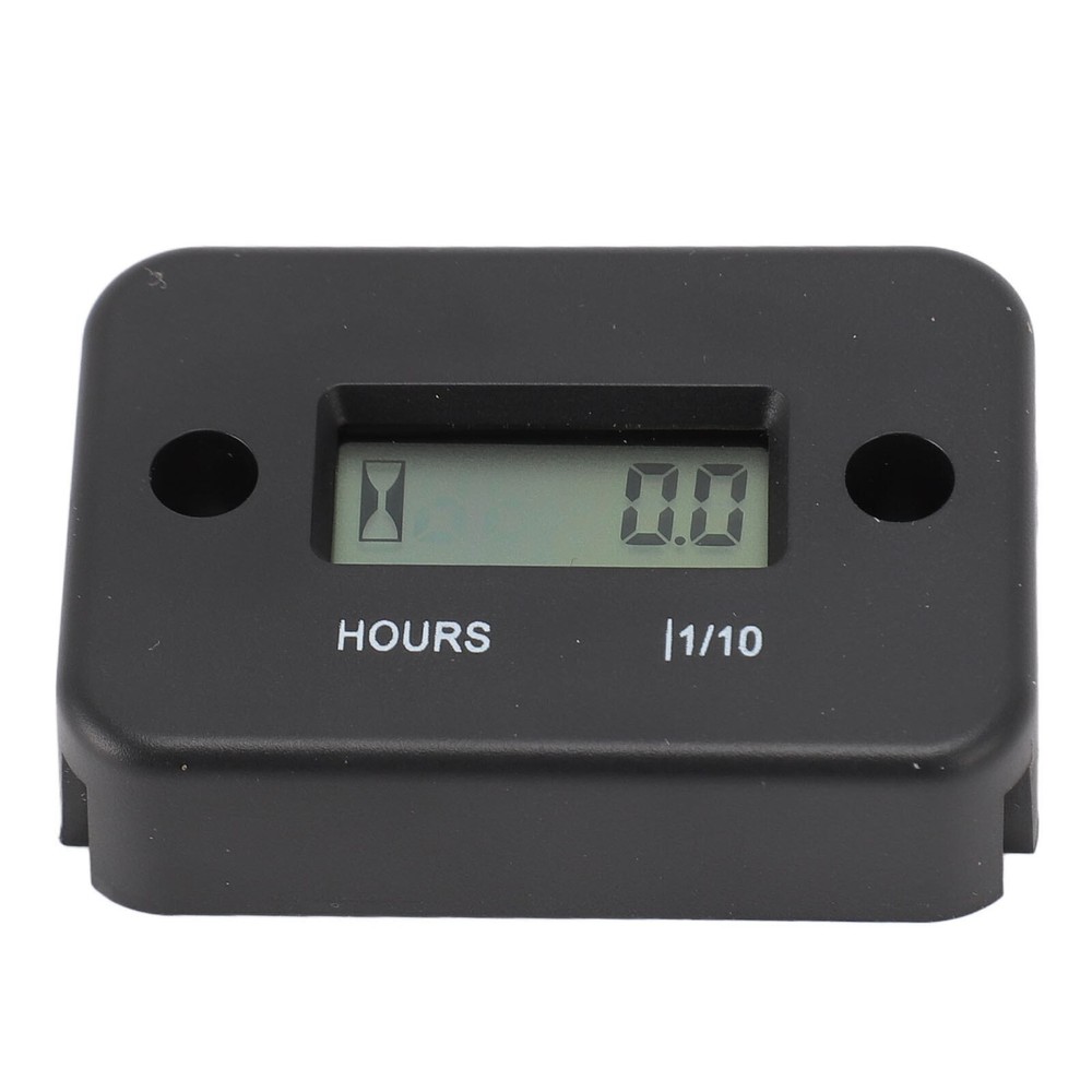 Digital Hour Meter High Accuracy LCD Display Mini Waterproof Engine Hourmeter