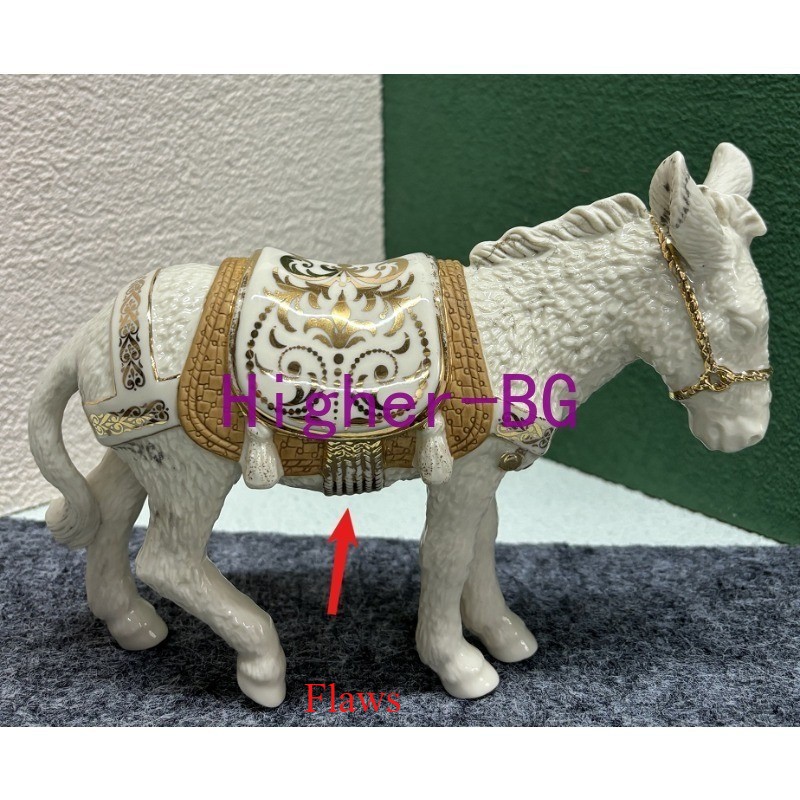 1pcs Lenox First Blessing Nativity Donkey Standing Ceramic