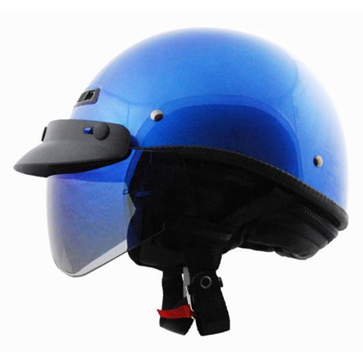 Echo 3 Snap Shorty Universal Helmet Shield Adjustable Snaps Open Face Half