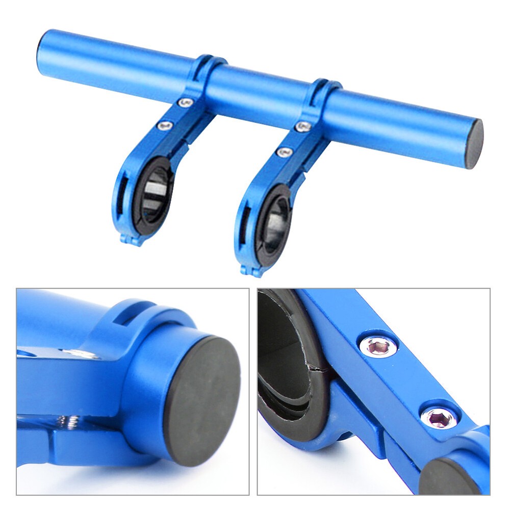 (blue Double BracketBicycle Handlebar Extension Frame Extend Bracket Bike L CH