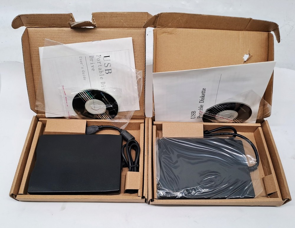 Lot of 2 USB Protable Diskette drive