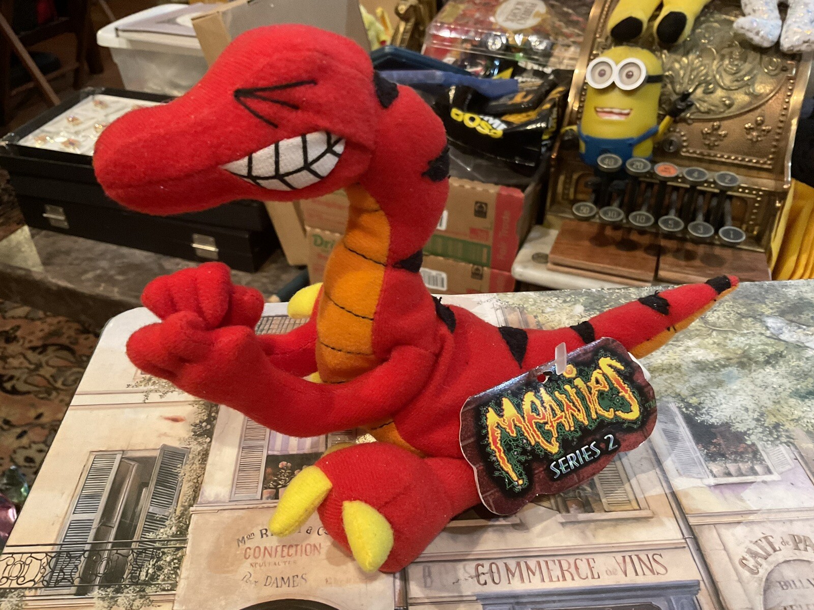 NWT VELOCICRAPPER SERIES 2. MEANIES BEANIES TOY PLUSH IDEA FACTORY 1998