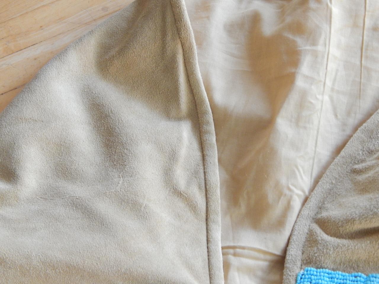 LARGE SIZE MINT VINTAGE MID CENTURY NEZ PERCE' INDIAN BEADED VEST - MINT !