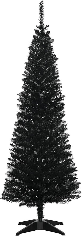 Compact 5ft Black Christmas Tree with 294 Tip Design - Perfect for Small Spaces