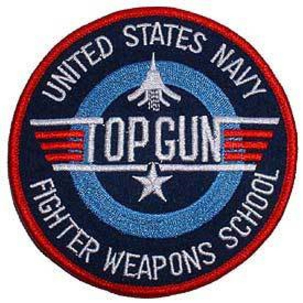 EagleEmblems PM5262 Patch-USN,TOP Gun,Fighter Weapons School (3'')