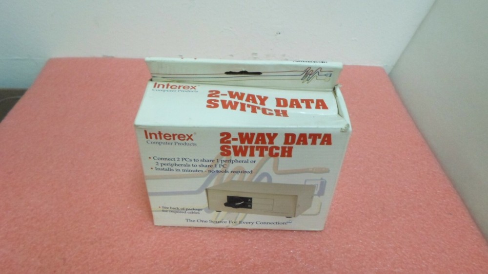 NOB INTEREX MDS-1A EXTERNAL 2 WAY DATA SWITCH