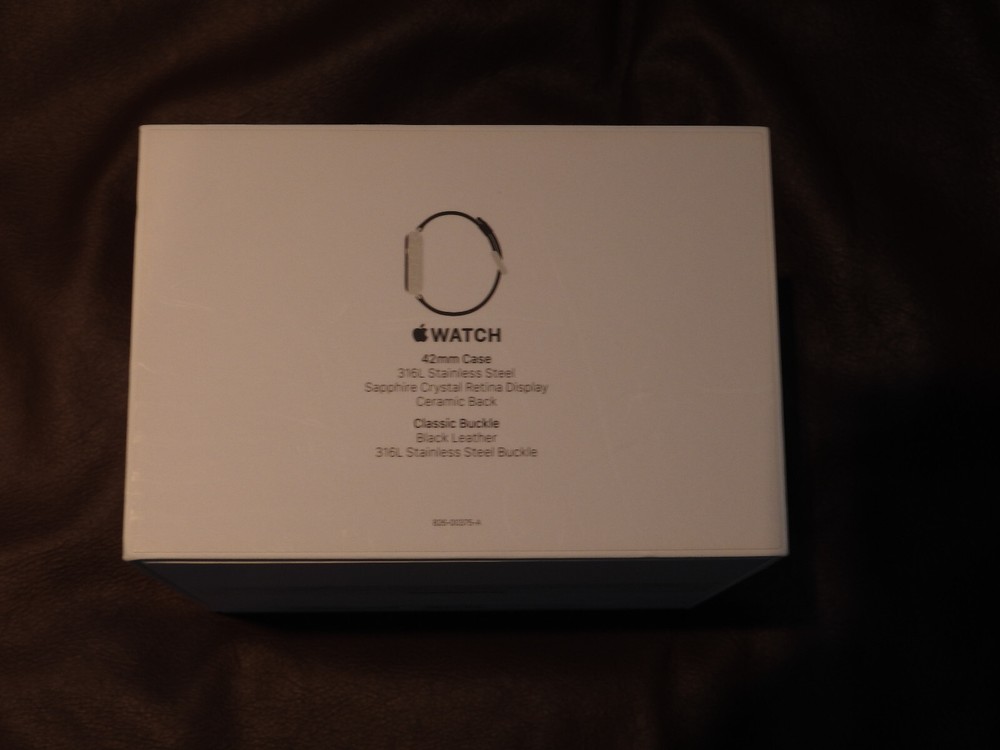 1ST GEN APPLE WATCH Model A1554 BOX EMPTY, BOX ONLY MANUAL SLEEVE- ALSO EMPTY