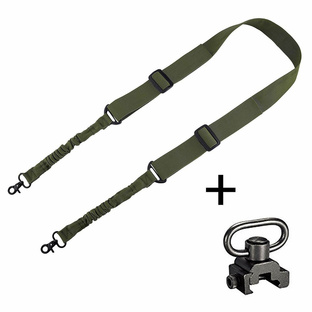 2 Point Gun Sling Shoulder Strap Trigger Snap with QD Swivel Mount Adjustable