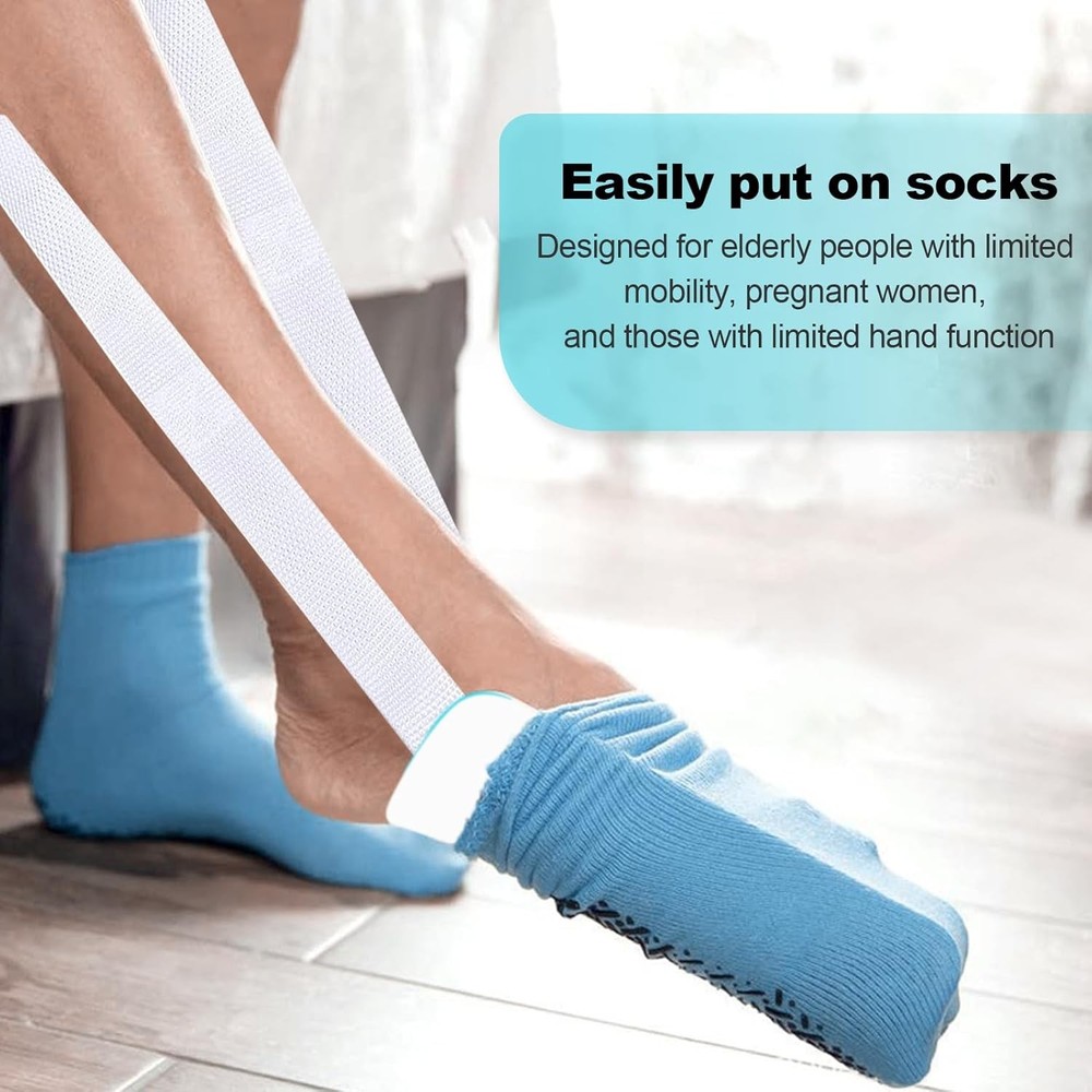Sock Aid Tool,Easily Pull on Socks Without Bending, for Elderly,...