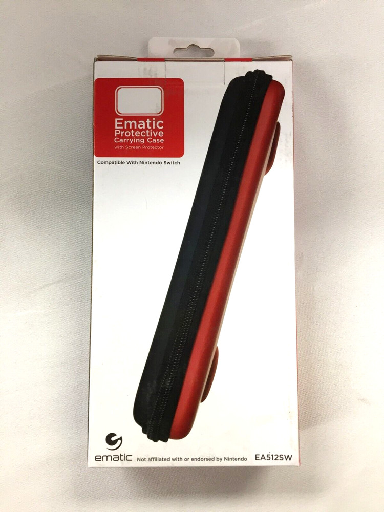 EMATIC PROTECTIVE CARRYING CASE (EA512SW) for Nintendo Switch w/Screen Protector