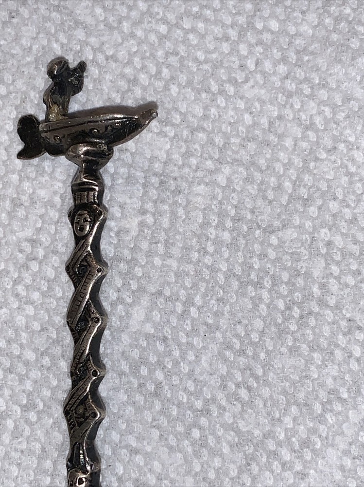 Antique Dutch Silver Tea Caddy Spoon