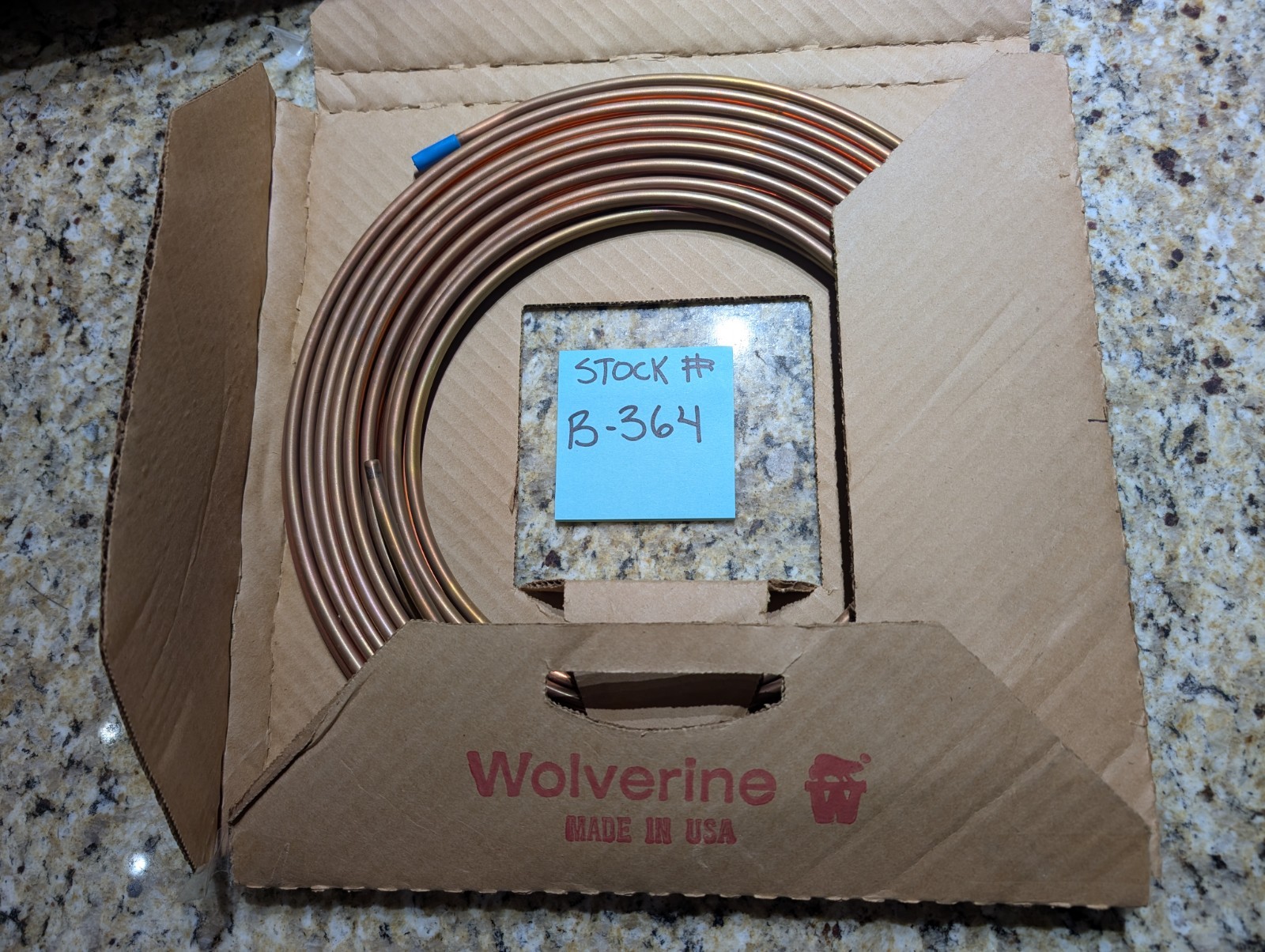 Wolverine USA 1/4” O.D.  x 50' Soft Copper Refrigeration Tubing Coil Pipe HVAC