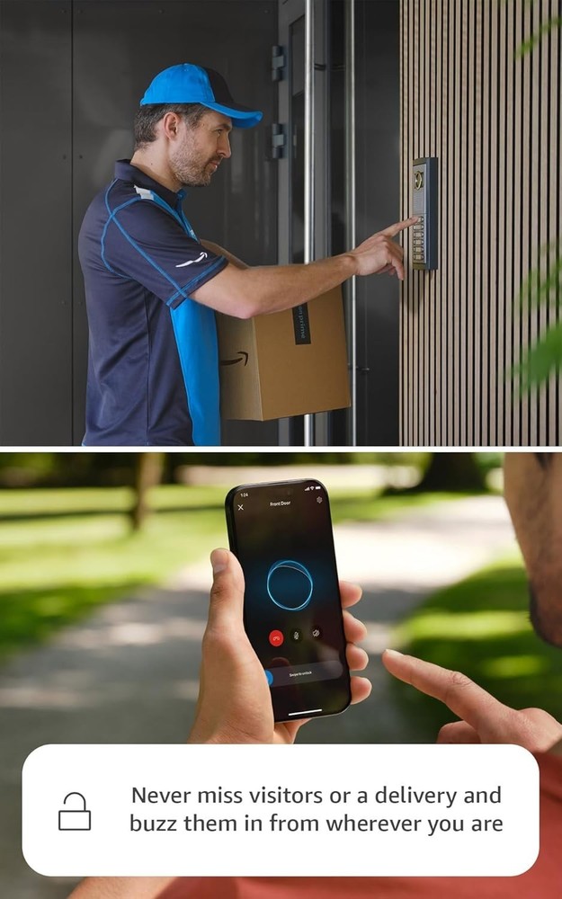 Ring Intercom Audio Smart System with Virtual Keys Remote Access DIY Setup