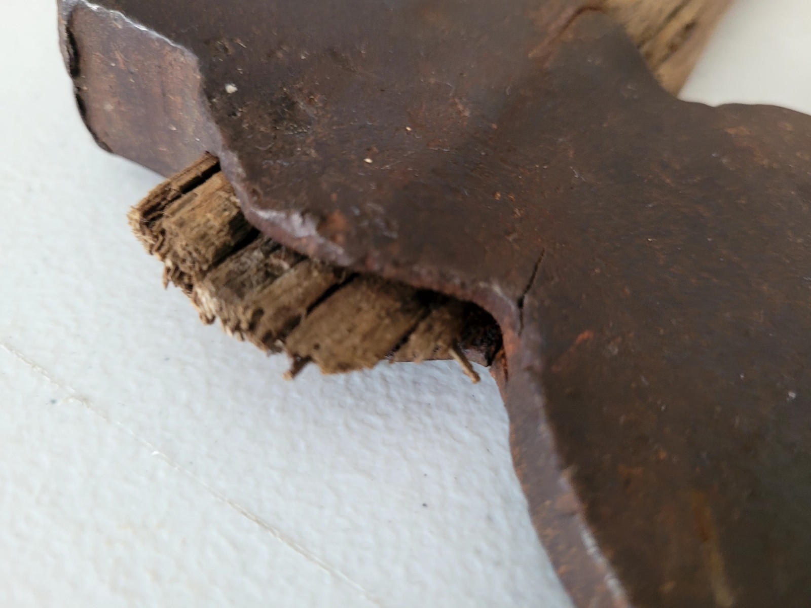 Antique/Vintage? Hewing Axe Hatchet with Wooden Handle