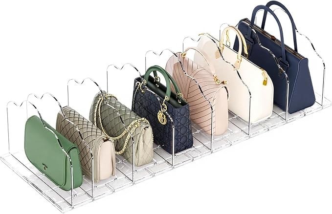 Purse organizer rack