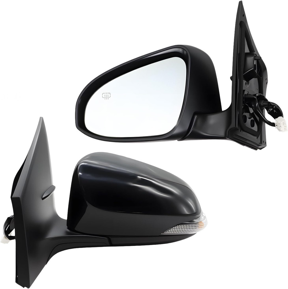Left Driver Side Mirror Assembly Compatible with Corolla 2014-2019 Power & Heate