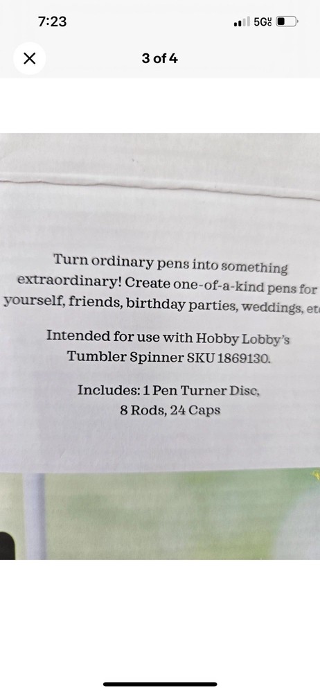 Pen Turner Attachment 33 Pieces