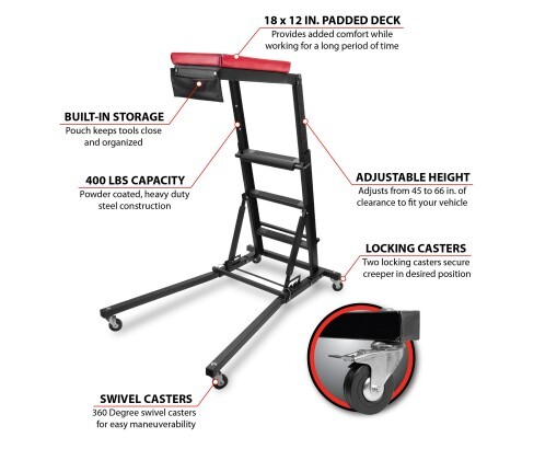 Performance Tool W85038 - HIGH-TOP ADJUSTABLE CREEPER
