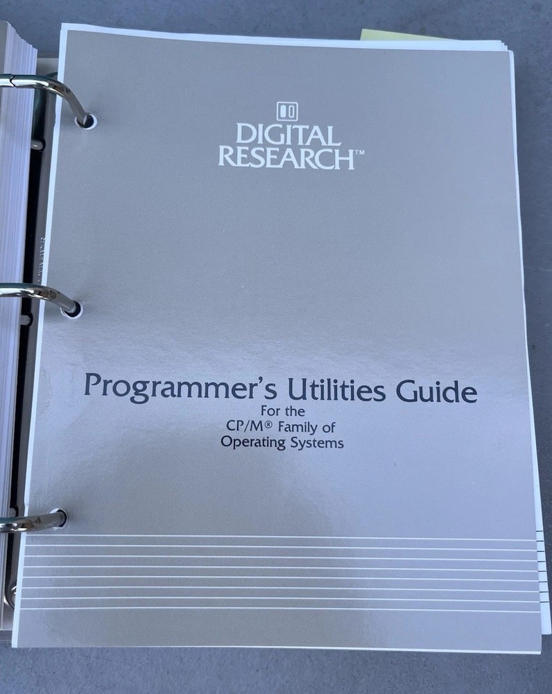 Digital Research CP/M Plus Programmer's User's Guide Symbolic Instruction Manual
