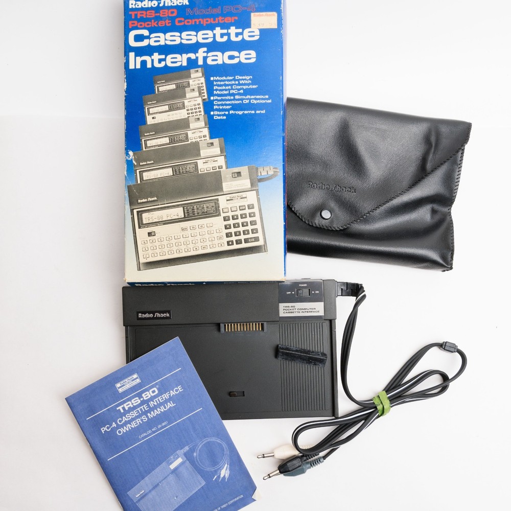 Radio Shack Tandy TRS-80 Pocket Computer PC-4 Cassette Interface