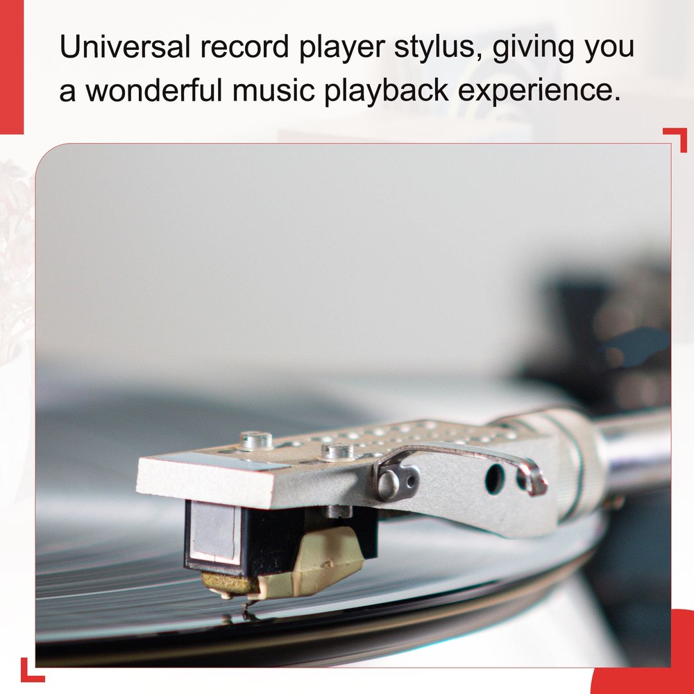 4 Pack Record Player Needle, Turntable Replacement Diamond Record Needle, Gold