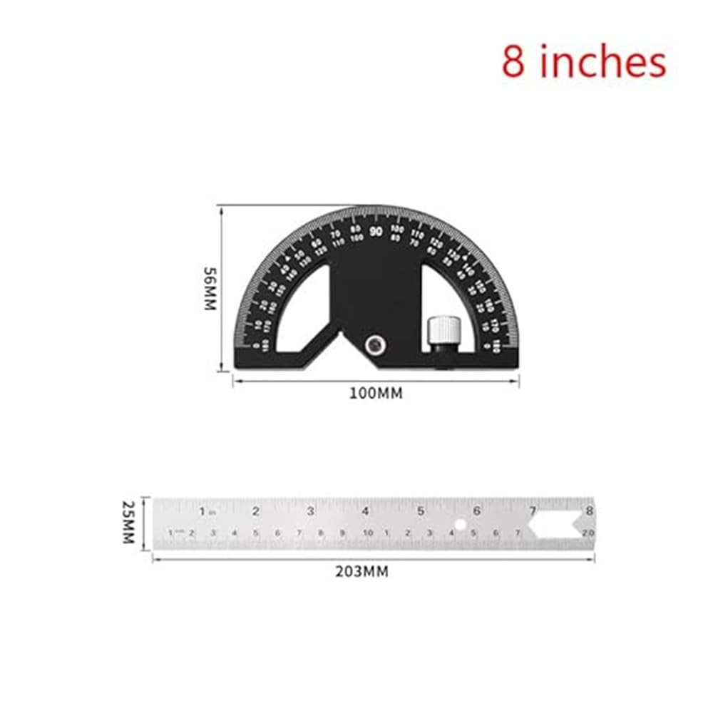 Angle Ruler, Precision Universal Protractor, Industrial Marking Ruler, Movabl...