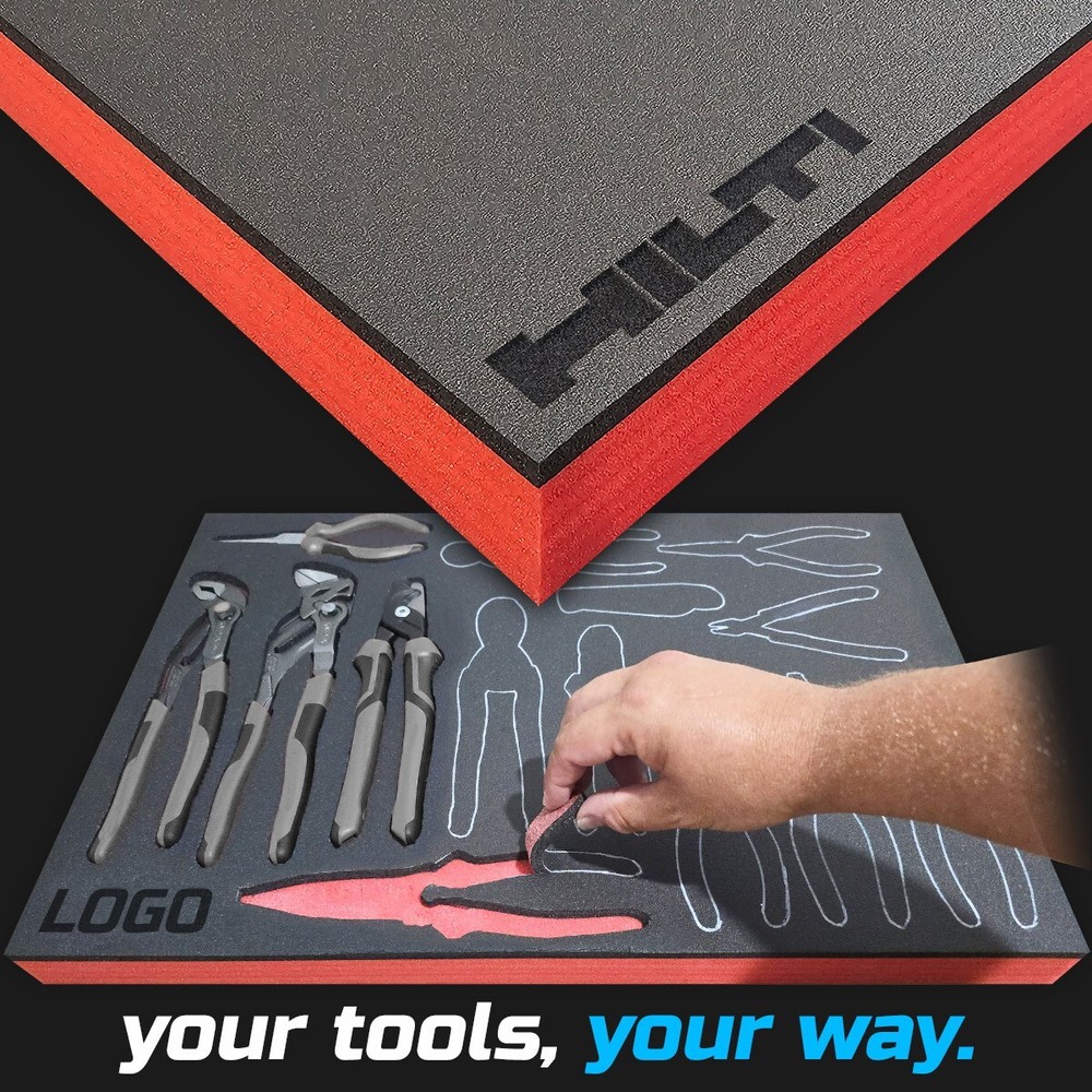 HILTI shadow foam tool tray insert storage organizer toolbox tool kit set