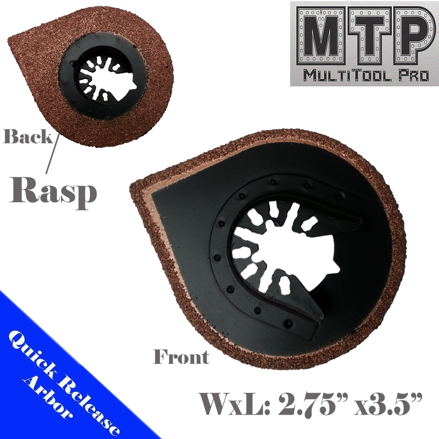 Grout/Rasp Blade Oscillating Multi Tool Grout line remove universal fit