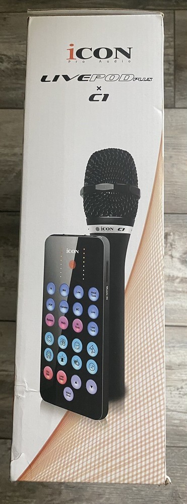 Icon Pro Audio LIVEPOD Plus xC1 Live Steaming Audio Processing Interface Bundle