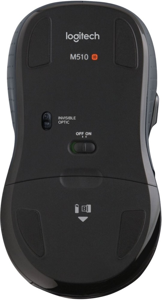 New Logitech M510 Wireless Laser Mouse for PC/MAC with Unifying Receiver - Gray