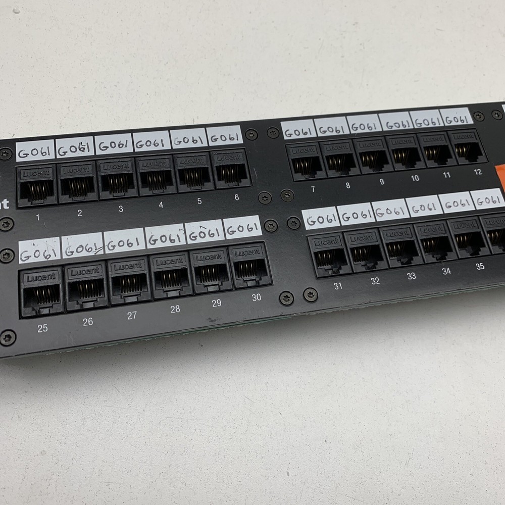 Lucent 1100CAT5-PS Modular Jack Patch Panel CAT5 RJ45 Ethernet 48-Port