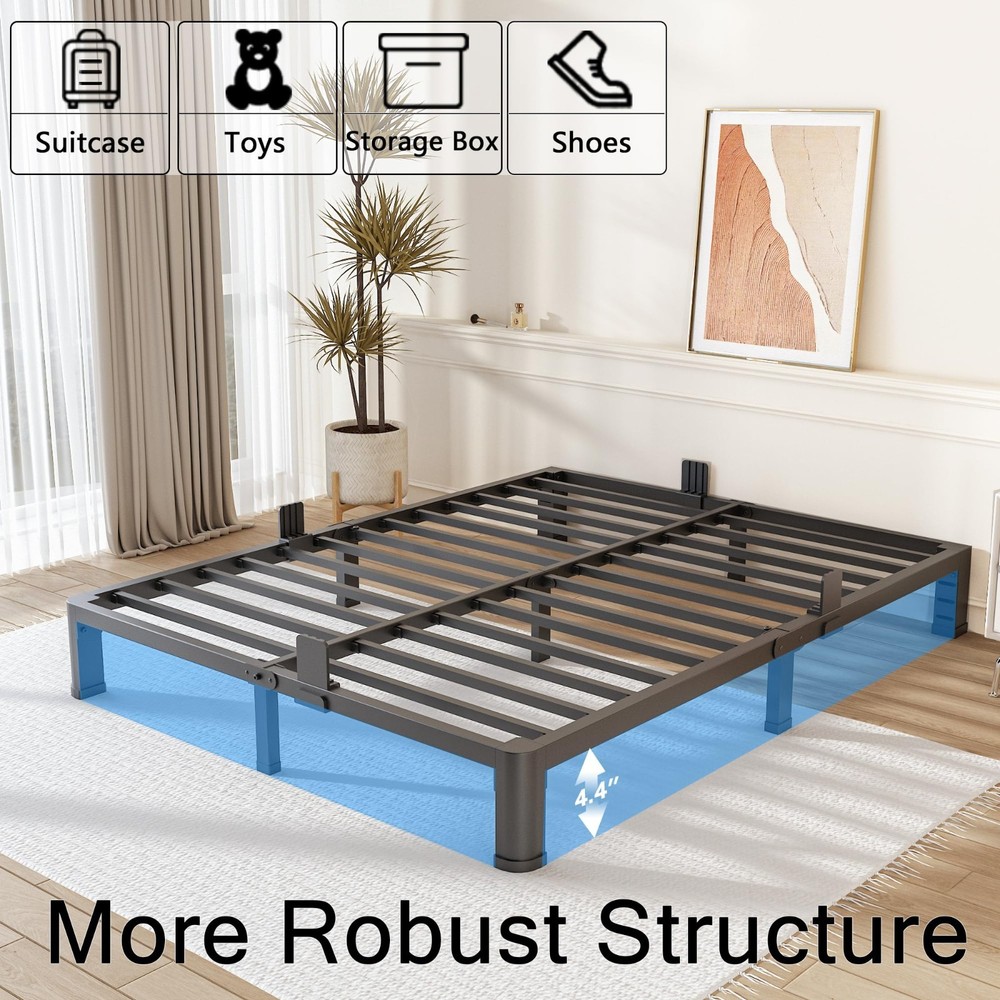 FUIOBYVV 12 Inch Full Metal Platform Bed Frame