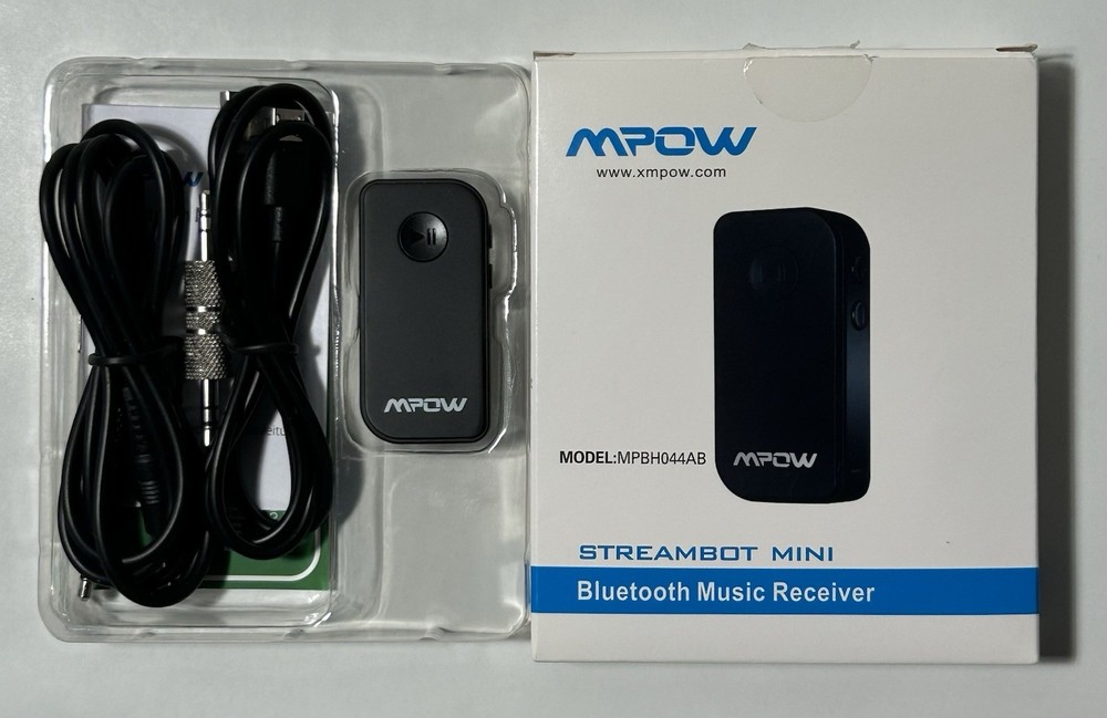 MPOW STREAMBOT MINI Bluetooth Music Receiver Model: MPBH044AB