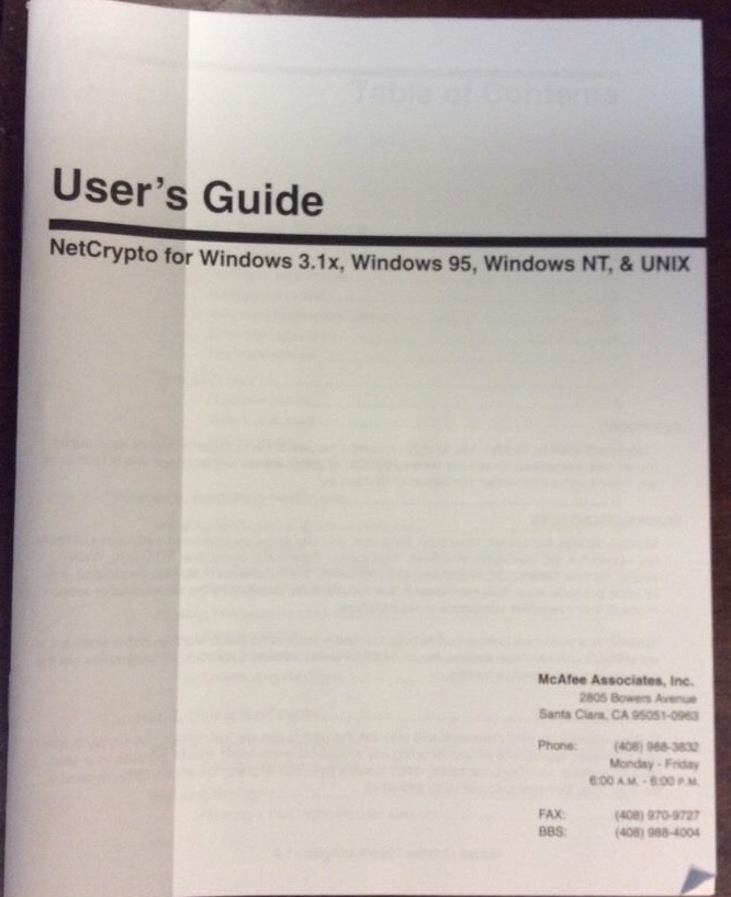 McAfee NetShield Security Suite Version 3.0 10 Nodes Computer Software Manuals