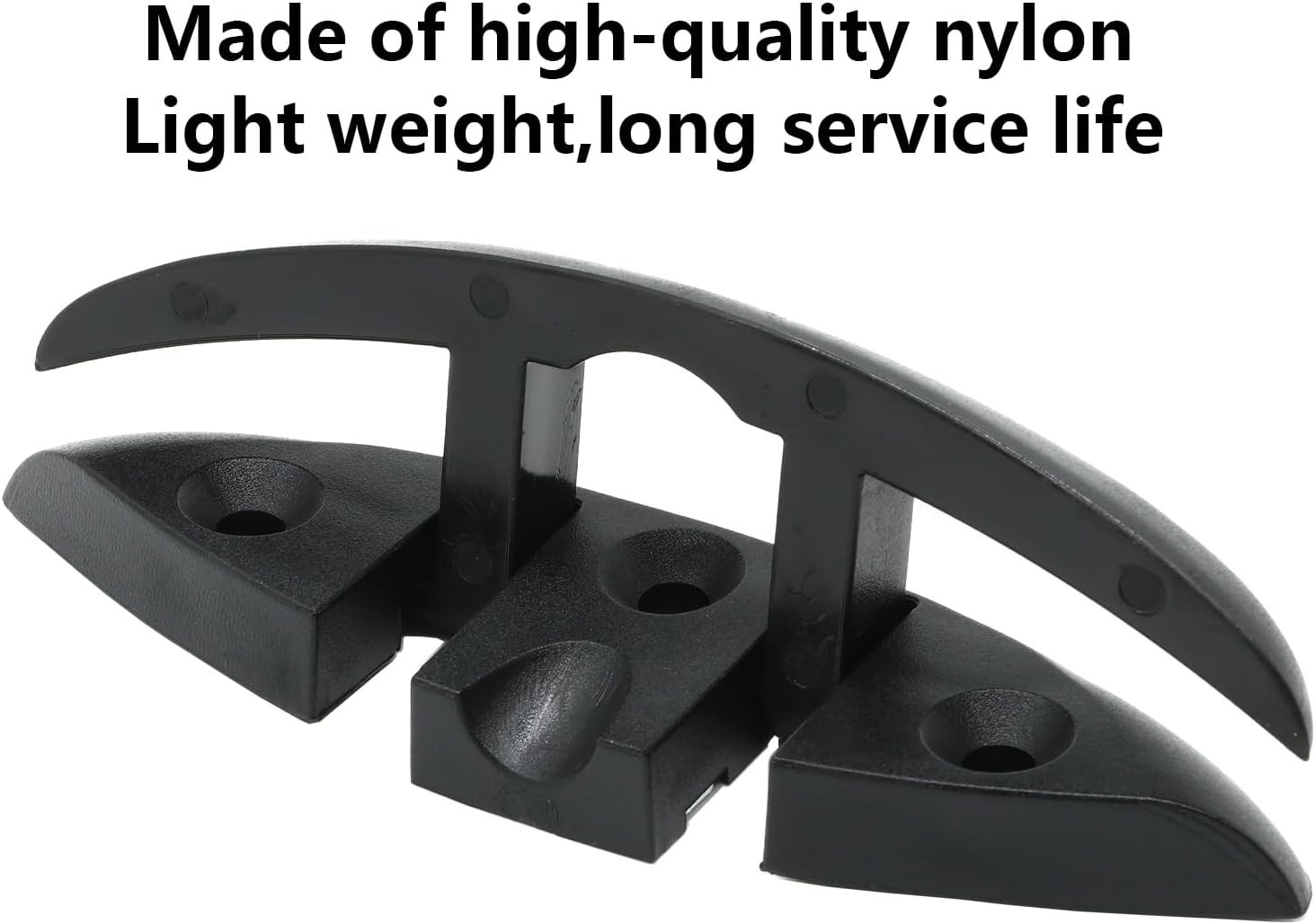 2pc 5" Marine Nylon Folding Cleat Flip Up Boat Kayak Dock Mooring Hardware Black