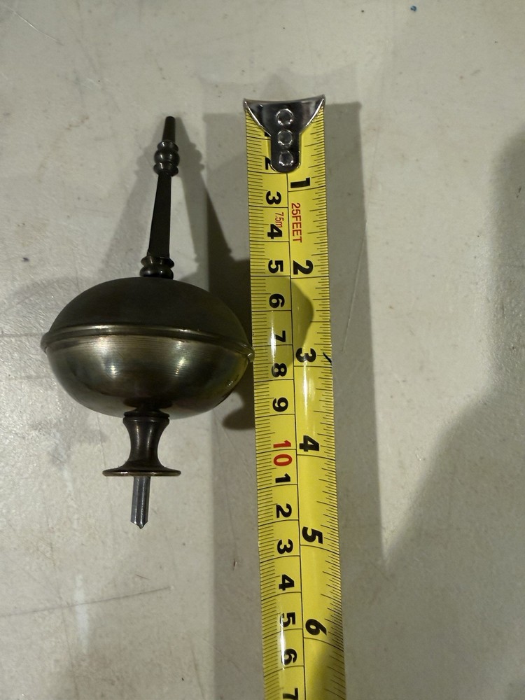 ANTIQUE/VINTAGE CLOCK SOLID BRASS TOP FINIAL